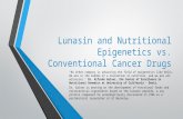 Lunasin and Epigenetics vs. Conventional Cancer Drugs