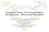 Supporting Transgender Students Mental Health (Outright 2011)