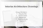 Interior architect drawing