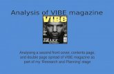 Analysis of Second Magazine (VIBE)