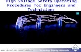 High Voltage Safety Operating Procedures for Engineers and Technicians