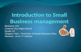 Introduction to Small Business management