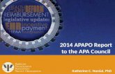 2014 APA Practice Organization Report to the APA Council
