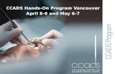 Ccads hands on program vancouver 2011