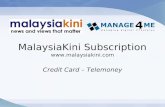 MalaysiaKini Subscription - Telemoney (Credit Card Payment)