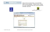 Biblioteca Nacional de España and Casa Árabe: practical case of collaboration in cataloguing arabic books. Nuria Torres Santo Domingo