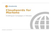 Cloudwords for Marketo Overview - Marketo UK user group event
