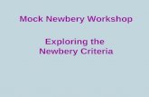 Mock Newbery Criteria Power Point