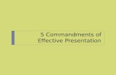 5 principles for excellent presentations