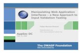 Manipulating Web App Interfaces: a new approach to input validation testing