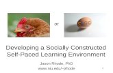 The chicken or the Elgg? Developing a socially constructed self-paced learning environment