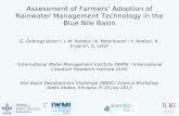 Assessment of farmers’ adoption of rainwater management technology in the Blue Nile Basin