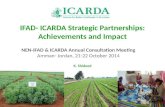 Ifad  icarda strategic partnerships achievements and impact