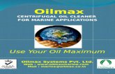 Centrifugal oil cleaner for marine diesel engines and hydraulic systems on board ships