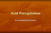 Acid precipitation