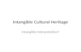 Intangible Cultural Heritage - OpenArch Conference, Foteviken 2012