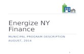 Energize NY Finance presentation for municipalities