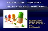 anti microbial resistances challenges and solutions