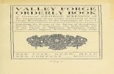 Valley Forge Orderly Book of Generals - American Revolution
