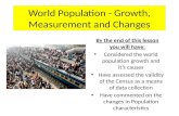 1.1 world population   population growth and measurement