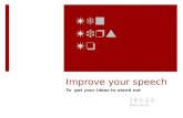 Improve Your Speech