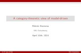 A category-theoretic view of model-driven