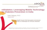 mDiabetes: Leveraging Mobile Technology for Diabetes Prevention in India