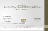 Role of transportation in Development
