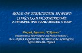 Role of piracetam in post concussion syndrome