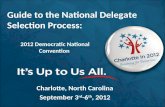 Massachusetts Guide to the 2012 Democratic National Convention Delegate Selection Process