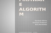 Hardware firmware algorithm