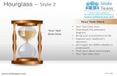 Hourglass design 2 powerpoint ppt templates.