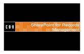 SharePoint for Records Management