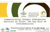 Communicating Climate Information Services at Scale: The Key Role of Intermediaries