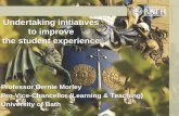 Prof. Bernie Morley, University of Bath UK - International Keynote: Undertaking initiatives to improve the student experience