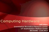 Scientific Computing - Hardware