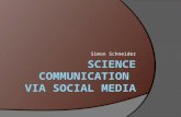 Science communication via social media