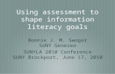 Using assessment to shape information literacy goals