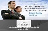 Diatance Learning MBA in Marketing Management -Jaro Education