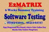 6 weeks summer training in software testing,jalandhar
