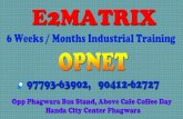 6months industrial training in opnet, jalandhar