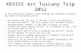 Art Trip Tuscany 2012