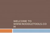 Welcome to NoodleTools