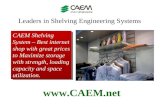 CAEM Shelving System – Best internet shop with great prices to Maximize storage with strength, loading capacity and space utilization.