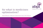 So what is medicines optimisation