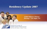 MCM 2007 Residency Townhall Presentation - American Society of ...