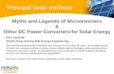 Myths and Legends of Microinverters and Other DC Power Converters for Solar Energy