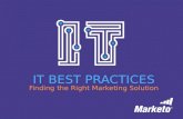 IT Best Practices: Finding the Right Marketing Technology