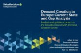 Demand Creation in Europe: Current State and Gap Analysis