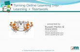 Turning online learning into learning + teamwork
